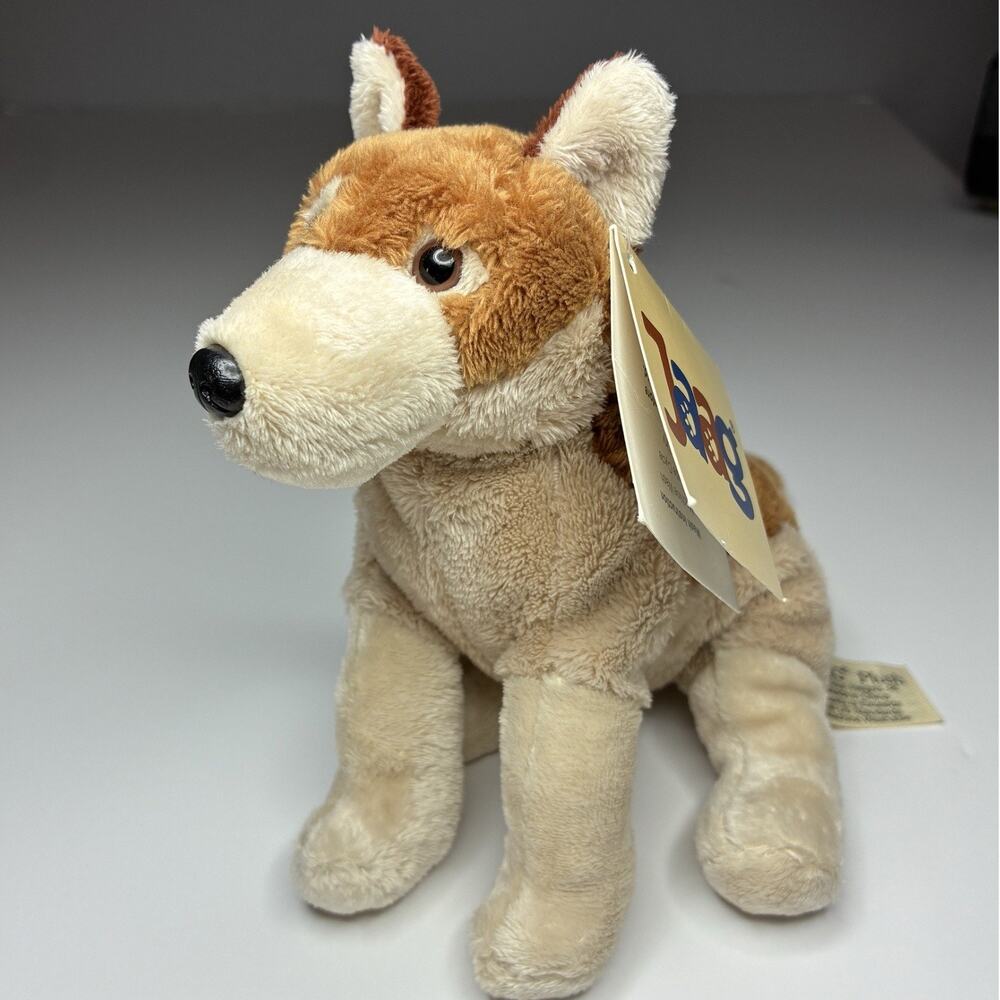 Jaag Red Wolf Plush Small 8” Brown Stuffed Animal Coyote NWT